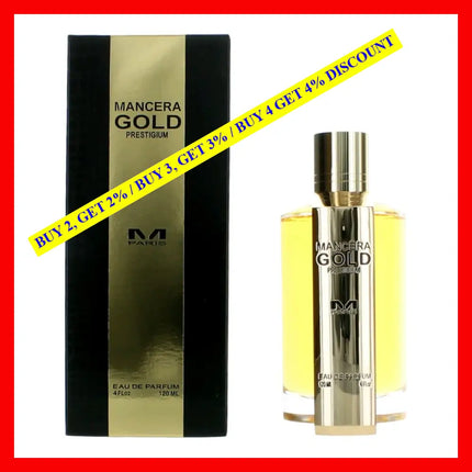 Mancera Gold Prestigium By 4 Oz Eau De Parfum Spray For Unisex