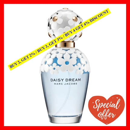 Marc Jacobs Daisy Dream Perfume Edt Spray 3.4 Oz 100 Ml