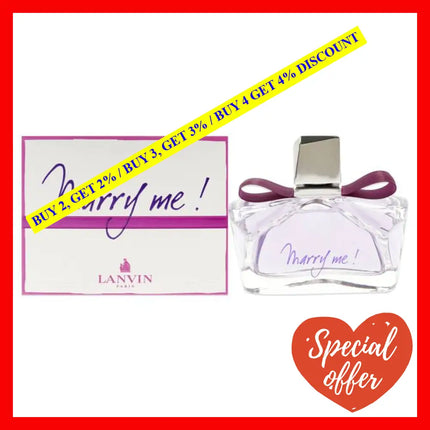 Marry Me By Lanvin For Women - 2.5 Oz Edp Spray