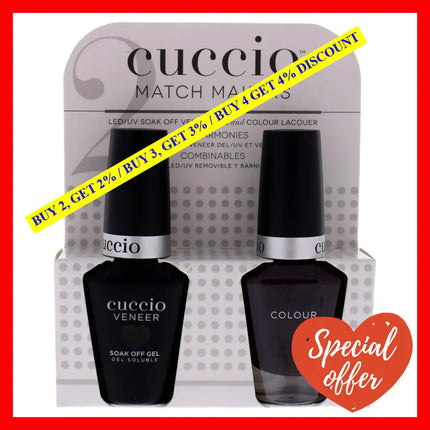 Match Makers Set - Be Current By Cuccio Colour For Women 2 Pc 0.44Oz Veneer Soak Of Gel Nail Polish