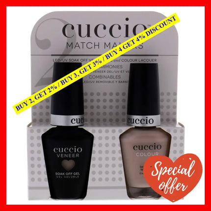 Match Makers Set - Bite Your Lip By Cuccio Colour For Women 2 Pc 0.44Oz Veneer Soak Of Gel Nail