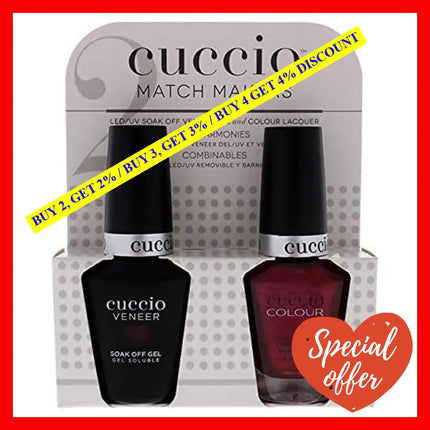 Match Makers Set - Call In The Calgary By Cuccio Colour For Women 2 Pc 0.44Oz Veneer Soak Of Gel