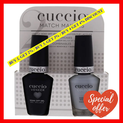 Match Makers Set - Follow Your Butterflies By Cuccio Colour For Women 2 Pc 0.44Oz Veneer Soak Of