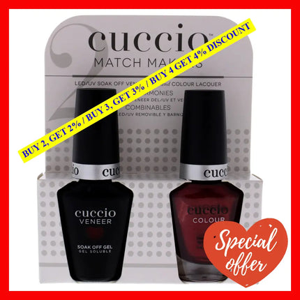 Match Makers Set - Give It A Twirl By Cuccio Colour For Women 2 Pc 0.44Oz Veneer Soak Of Gel Nail