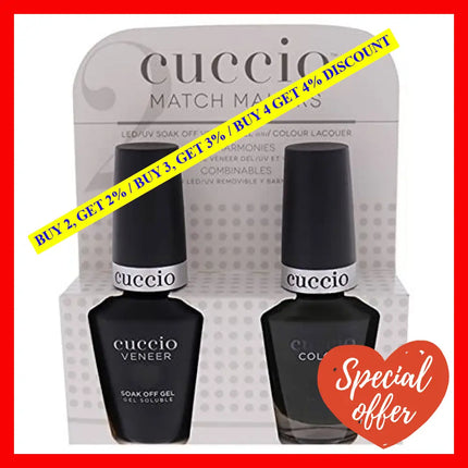 Match Makers Set - Glassgow Nights By Cuccio Colour For Women 2 Pc 0.44Oz Veneer Soak Of Gel Nail