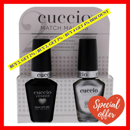 Match Makers Set - Hong Kong Harbor By Cuccio Colour For Women 2 Pc 0.44Oz Veneer Soak Of Gel Nail