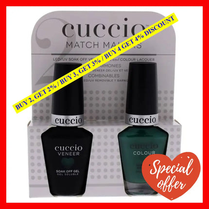 Match Makers Set - Jakarta Jade By Cuccio Colour For Women 2 Pc 0.44Oz Veneer Soak Of Gel Nail