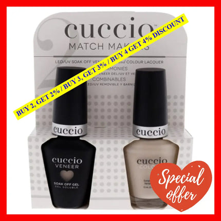 Match Makers Set - Left Wanting More By Cuccio Colour For Women 2 Pc 0.44Oz Veneer Soak Of Gel Nail