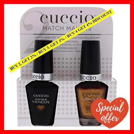 Match Makers Set - Never Can Say Mumbai By Cuccio Colour For Women 2 Pc 0.44Oz Veneer Soak Of Gel