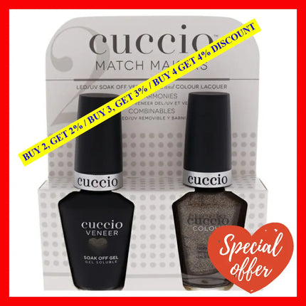 Match Makers Set - Nurture Nature By Cuccio Colour For Women 2 Pc 0.44Oz Veneer Soak Of Gel Nail