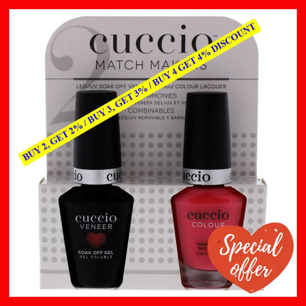 Match Makers Set - Paradise Found By Cuccio Colour For Women 2 Pc 0.44Oz Veneer Soak Of Gel Nail