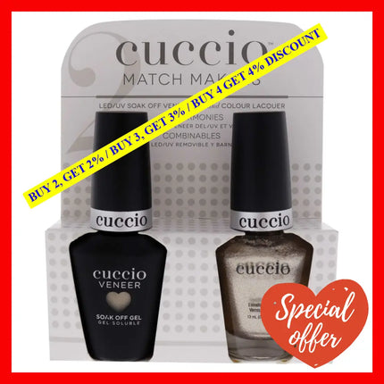 Match Makers Set - Pop Fizz Clink By Cuccio Colour For Women 2 Pc 0.44Oz Veneer Soak Of Gel Nail