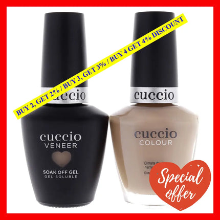 Match Makers Set - See You Latte By Cuccio Colour For Women 2 Pc 0.44Oz Veneer Soak Of Gel Nail