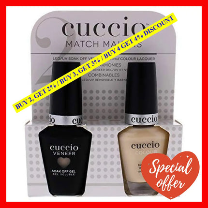 Match Makers Set - So Sofia By Cuccio Colour For Women 2 Pc 0.44Oz Veneer Soak Of Gel Nail Polish