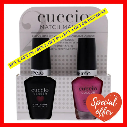 Match Makers Set - Totally Tokyo By Cuccio Colour For Women 2 Pc 0.44Oz Veneer Soak Off Gel Nail