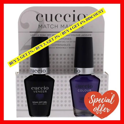 Match Makers Set - Water You Doing By Cuccio Colour For Women 2 Pc 0.44Oz Veneer Soak Of Gel Nail