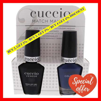 Match Makers Set - Wild Knights By Cuccio Colour For Women 2 Pc 0.44Oz Veneer Soak Of Gel Nail