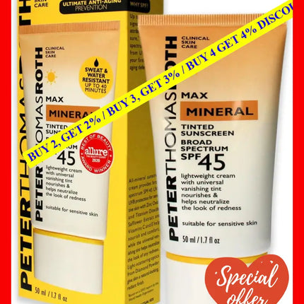 Max Mineral Tinted Sunscreen Spf 45 By Peter Thomas Roth For Unisex - 1.7 Oz