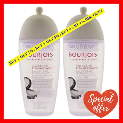 Maxi Format Micellar Cleansing Water By Bourjois For Women - 8.4 Oz Pack Of 2