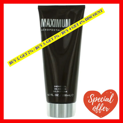 Maximum By Aeropostale 6.7 Oz Shower Gel For Men