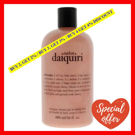 Melon Daiquiri Shampoo Bath And Shower Gel By Philosophy For Unisex - 16 Oz