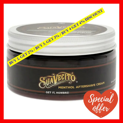 Mentol Aftershave Cream By Suavecito For Men 8Oz