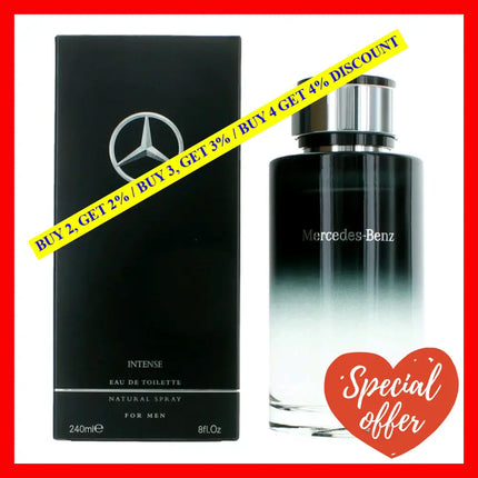 Mercedes Benz Intense By 8 Oz Eau De Toilette Spray For Men