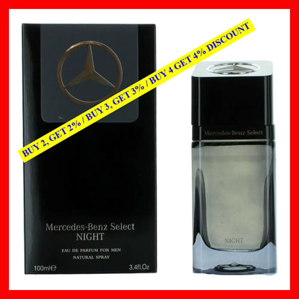 Mercedes Benz Select Night By 3.4 Oz Eau De Parfum Spray For Men