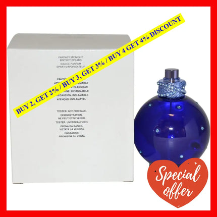 Midnight Fantasy By Britney Spears For Women - 3.3 Oz Edp Spray (Tester)