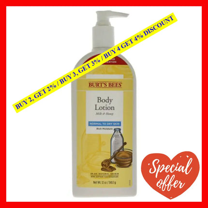 Milk And Honey Body Lotion By Burts Bees For Unisex - 12 Oz