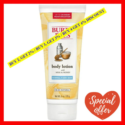 Milk And Honey Body Lotion By Burts Bees For Unisex - 6 Oz