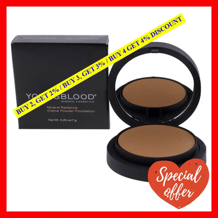 Mineral Radiance Creme Powder Foundation - Tawnee By Youngblood For Women 0.25 Oz