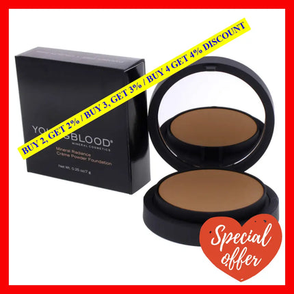 Mineral Radiance Creme Powder Foundation - Tawnee By Youngblood For Women 0.25 Oz