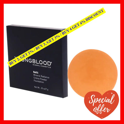 Mineral Radiance Creme Powder Foundation - Toffee By Youngblood For Women 0.25 Oz Foundation(Refill)