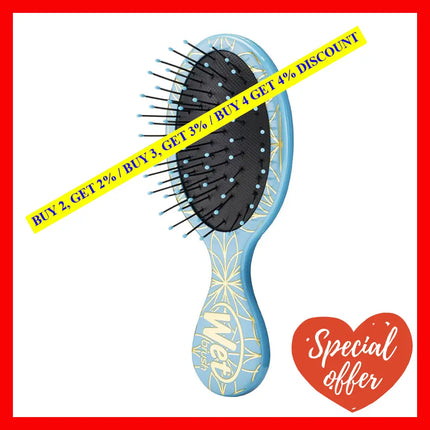 Mini Detangler Geo Brush - Stars By Wet For Unisex 1 Pc Hair