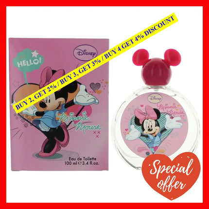 Minnie Mouse By Disney 3.4 Oz Eau De Toilette Spray For Girls (Pink)