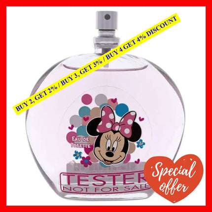 Minnie Mouse By Disney For Kids - 3.4 Oz Edt Spray (Tester)