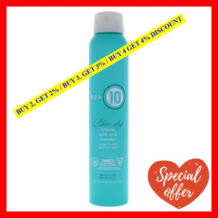 Miracle Blow Dry Split End Mender By Its A 10 For Unisex - 6 Oz Treatment