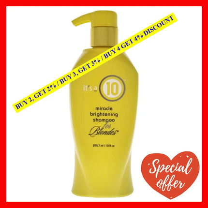 Miracle Brightening Shampoo For Blondes By Its A 10 For Unisex - Oz