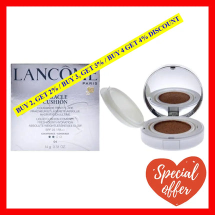 Miracle Cushion Liquid Compact Spf 23 - 04 Beige Miel By Lancome For Women 0.51 Oz Foundation