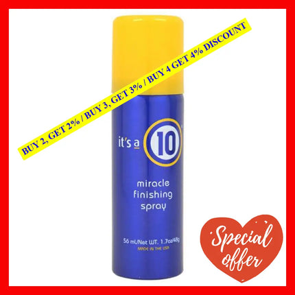 Miracle Finishing Spray By Its A 10 For Unisex - 1.7 Oz Hair