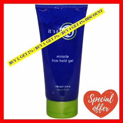 Miracle Firm Hold Gel By Its A 10 For Unisex - 5 Oz