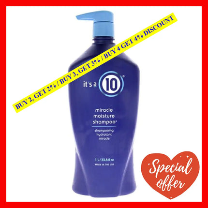 Miracle Moisture Shampoo By Its A 10 For Unisex - 33.8 Oz