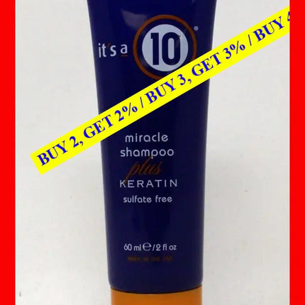 Miracle Shampoo Plus Keratin By Its A 10 For Unisex - 2 Oz