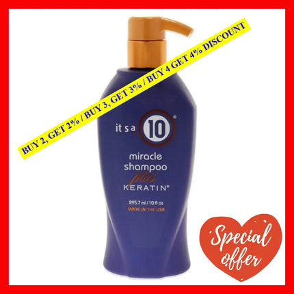 Miracle Shampoo Plus Keratin By Its A 10 For Unisex - Oz