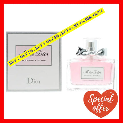 Miss Dior Absolutely Blooming By Christian For Women - 3.4 Oz Edp Spray