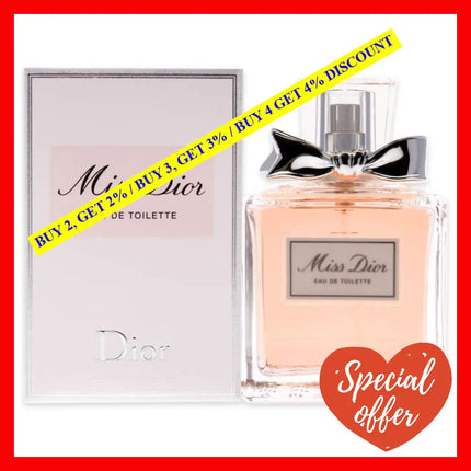 Miss Dior By Christian For Women - 3.4 Oz Edt Spray