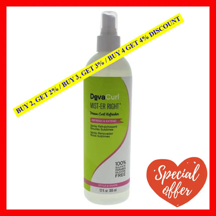 Mist-Er Right Dream Curl Refresherr By Devacurl For Unisex - 12 Oz Spray