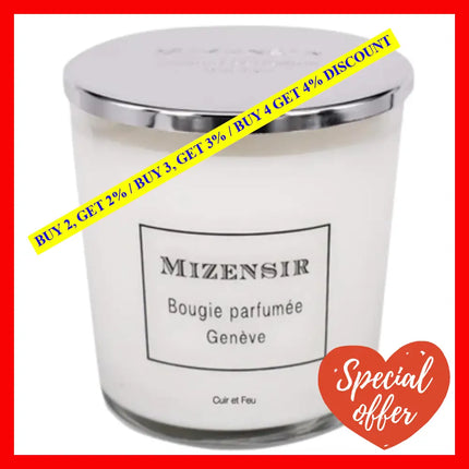 Mizensir Cuir Et Feu Candle 230G-8.1Oz Classic Candle.