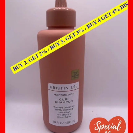 Moisture Rich Curl Shampoo By Kristin Ess For Unisex - 10 Oz